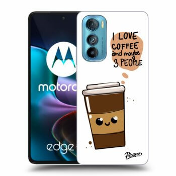 Picasee silikonski prozorni ovitek za Motorola Edge 30 - Cute coffee