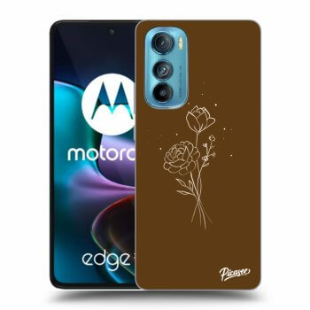 Ovitek za Motorola Edge 30 - Brown flowers