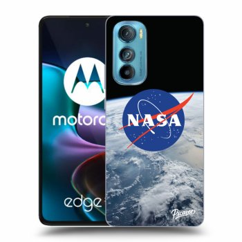Picasee silikonski črni ovitek za Motorola Edge 30 - Nasa Earth