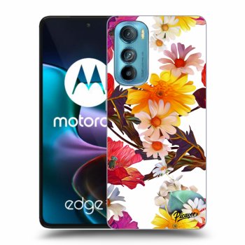 Picasee silikonski črni ovitek za Motorola Edge 30 - Meadow
