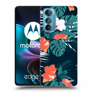 Picasee silikonski prozorni ovitek za Motorola Edge 30 - Monstera Color