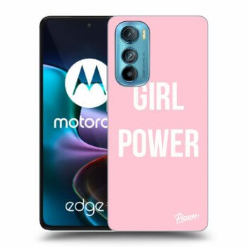 Picasee silikonski črni ovitek za Motorola Edge 30 - Girl power