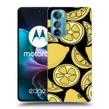 Picasee silikonski črni ovitek za Motorola Edge 30 - Lemon