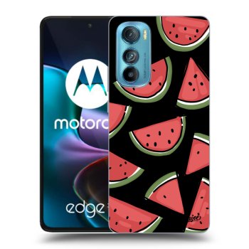 Picasee silikonski črni ovitek za Motorola Edge 30 - Melone