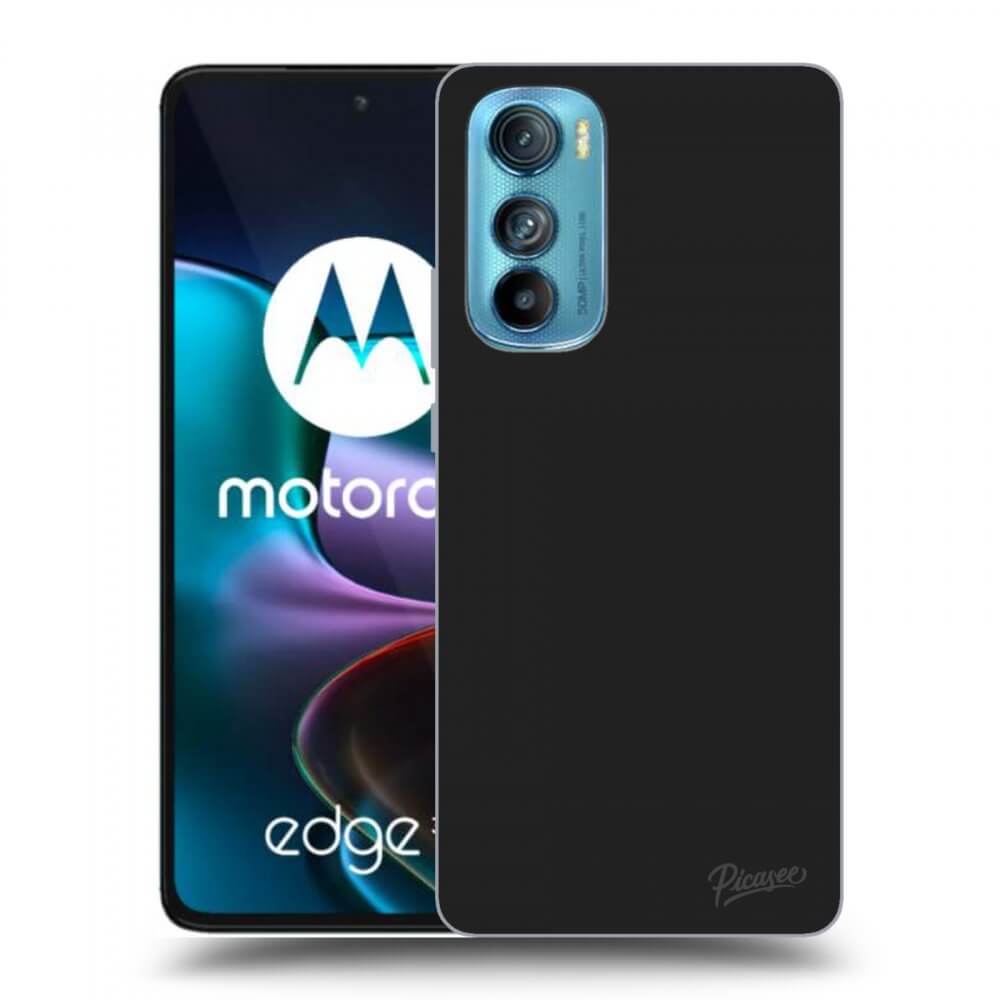Picasee silikonski črni ovitek za Motorola Edge 30 - Clear