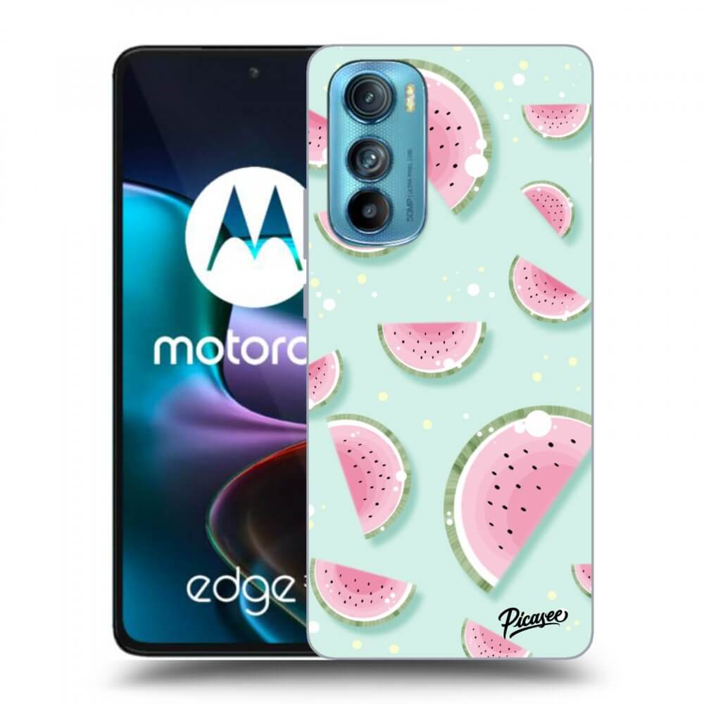 Picasee silikonski črni ovitek za Motorola Edge 30 - Watermelon 2