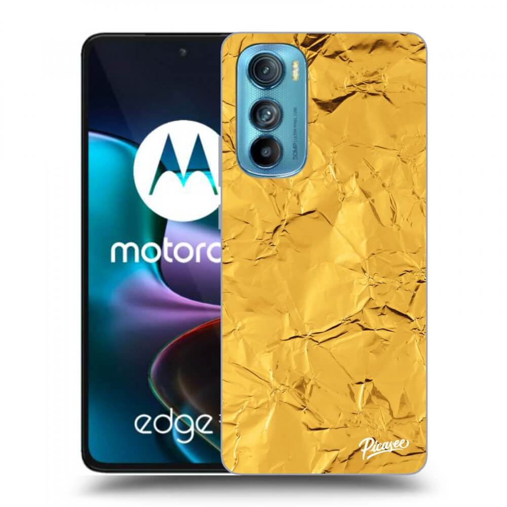 Picasee silikonski črni ovitek za Motorola Edge 30 - Gold