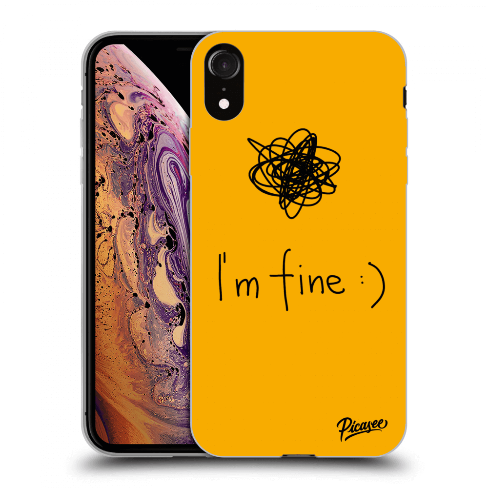 Picasee ULTIMATE CASE za Apple iPhone XR - I am fine