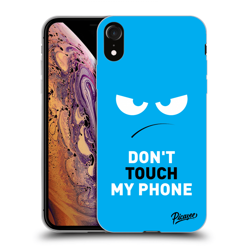Picasee ULTIMATE CASE za Apple iPhone XR - Angry Eyes - Blue