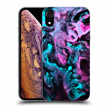 Picasee silikonski črni ovitek za Apple iPhone XR - Lean