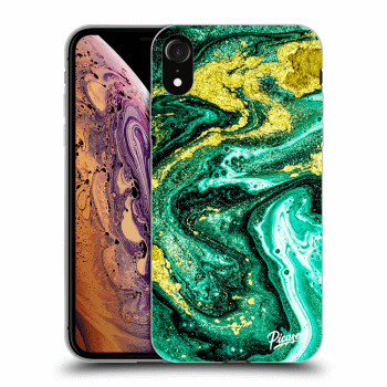 Picasee ULTIMATE CASE za Apple iPhone XR - Green Gold