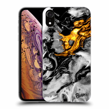 Ovitek za Apple iPhone XR - Black Gold 2