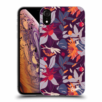 Ovitek za Apple iPhone XR - Purple Leaf