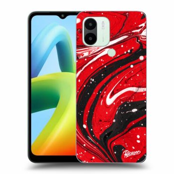 Picasee silikonski črni ovitek za Xiaomi Redmi A1 - Red black