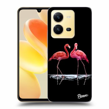 Ovitek za Vivo X80 Lite - Flamingos couple
