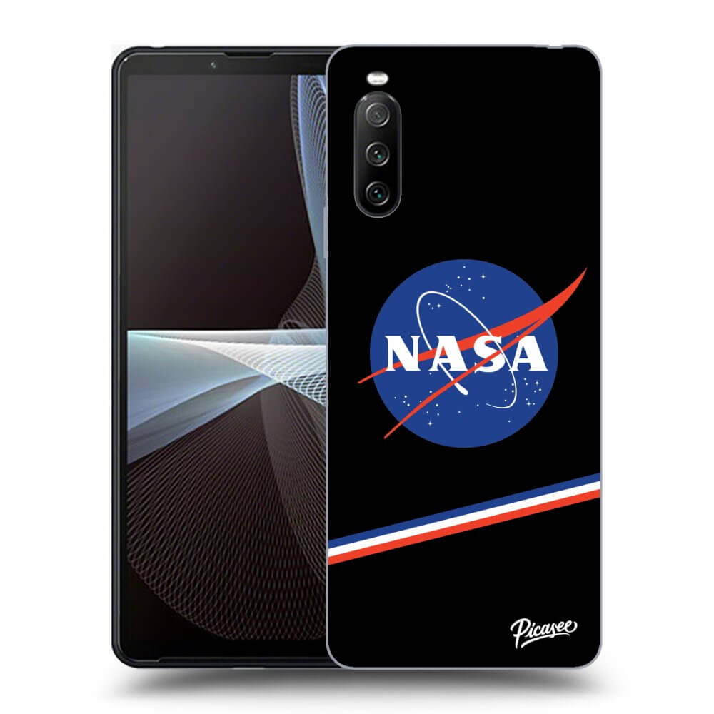 Picasee silikonski črni ovitek za Sony Xperia 10 III - NASA Original