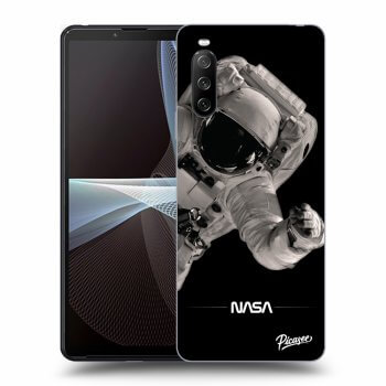 Picasee silikonski črni ovitek za Sony Xperia 10 III - Astronaut Big