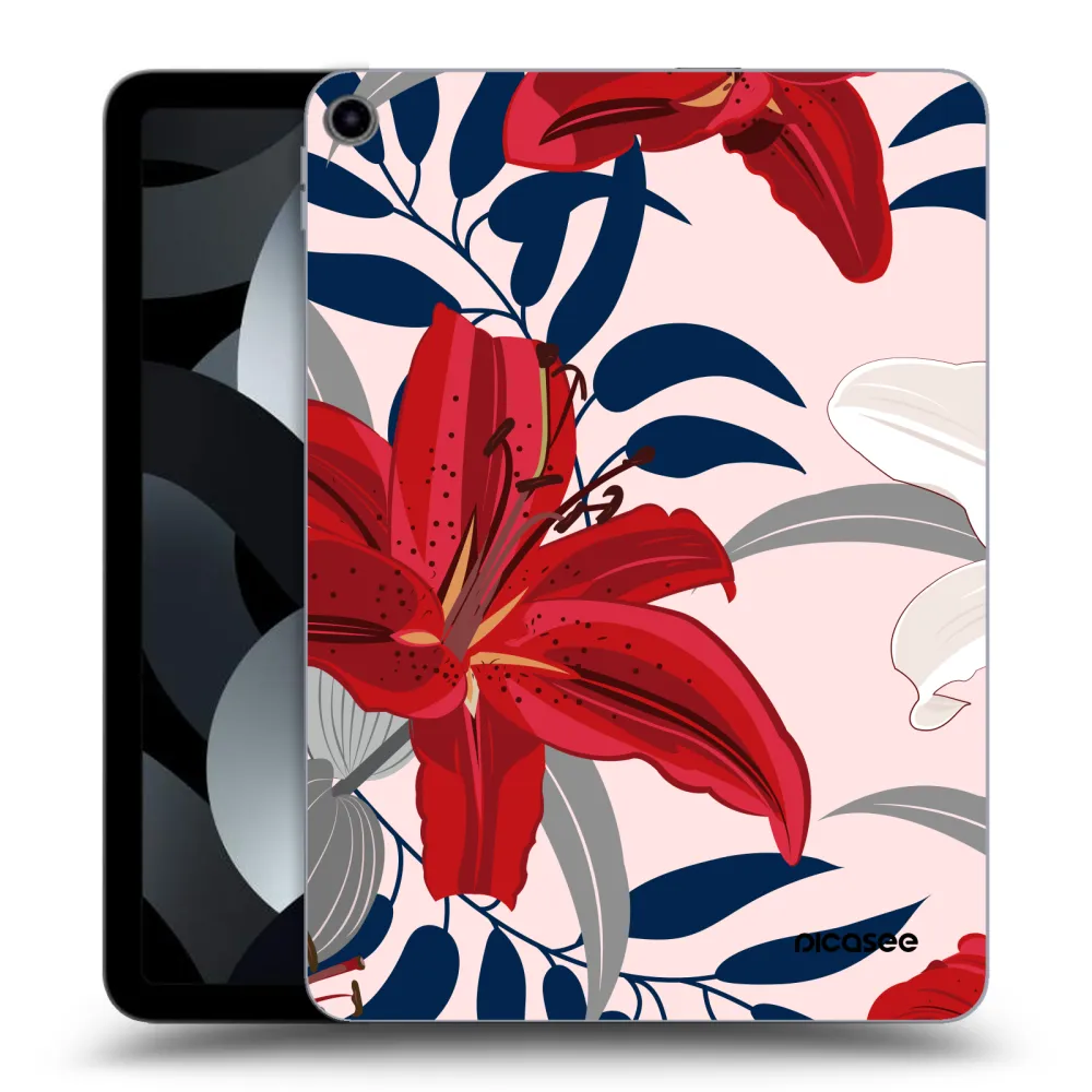 Picasee silikonski prozorni ovitek za Apple iPad Pro 11" 2019 (1.gen.) - Red Lily