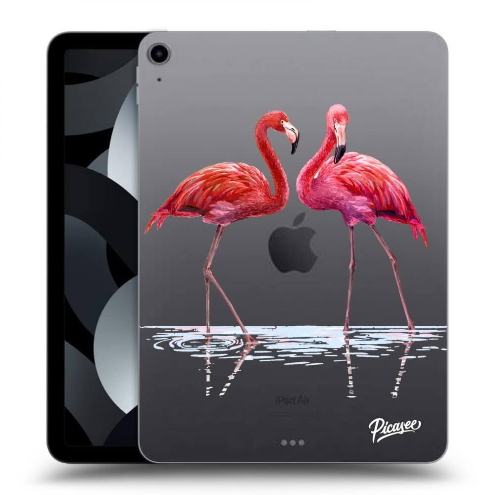 Picasee silikonski prozorni ovitek za Apple iPad Pro 11" 2019 (1.generace) - Flamingos couple