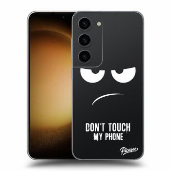 Picasee silikonski prozorni ovitek za Samsung Galaxy S23 5G - Don't Touch My Phone