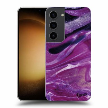 Picasee ULTIMATE CASE za Samsung Galaxy S23 5G - Purple glitter