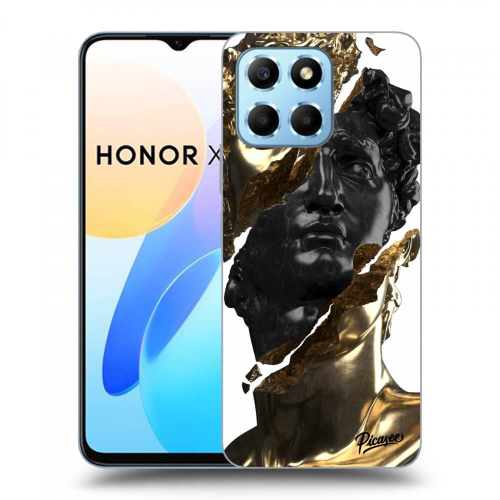 Picasee ULTIMATE CASE za Honor X8 5G - Gold - Black