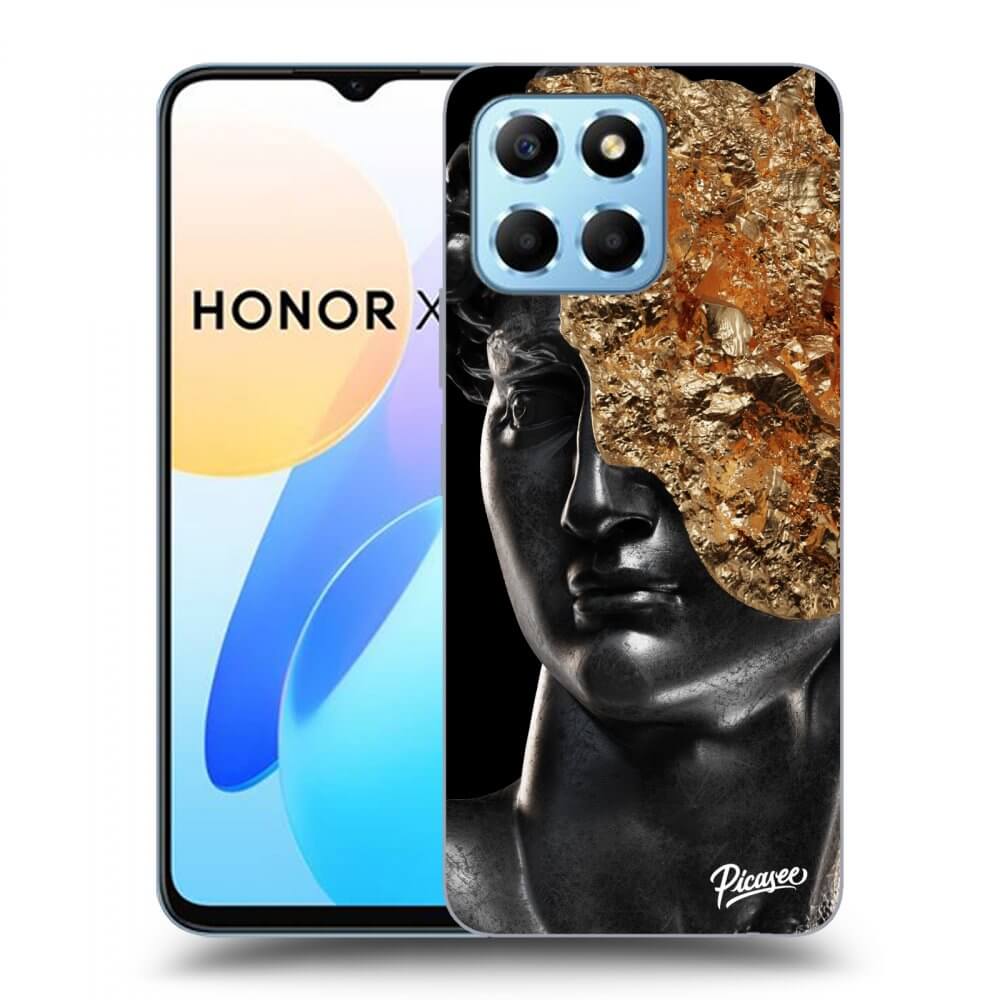 Picasee silikonski črni ovitek za Honor X8 5G - Holigger