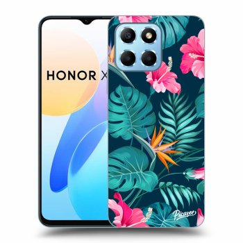 Ovitek za Honor X8 5G - Pink Monstera