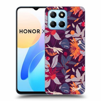 Ovitek za Honor X8 5G - Purple Leaf