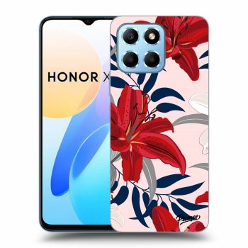 Ovitek za Honor X8 5G - Red Lily