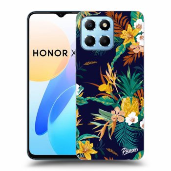 Picasee silikonski črni ovitek za Honor X8 5G - Pineapple Color