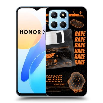 Picasee silikonski črni ovitek za Honor X8 5G - RAVE
