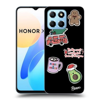 Ovitek za Honor X8 5G - Christmas Stickers