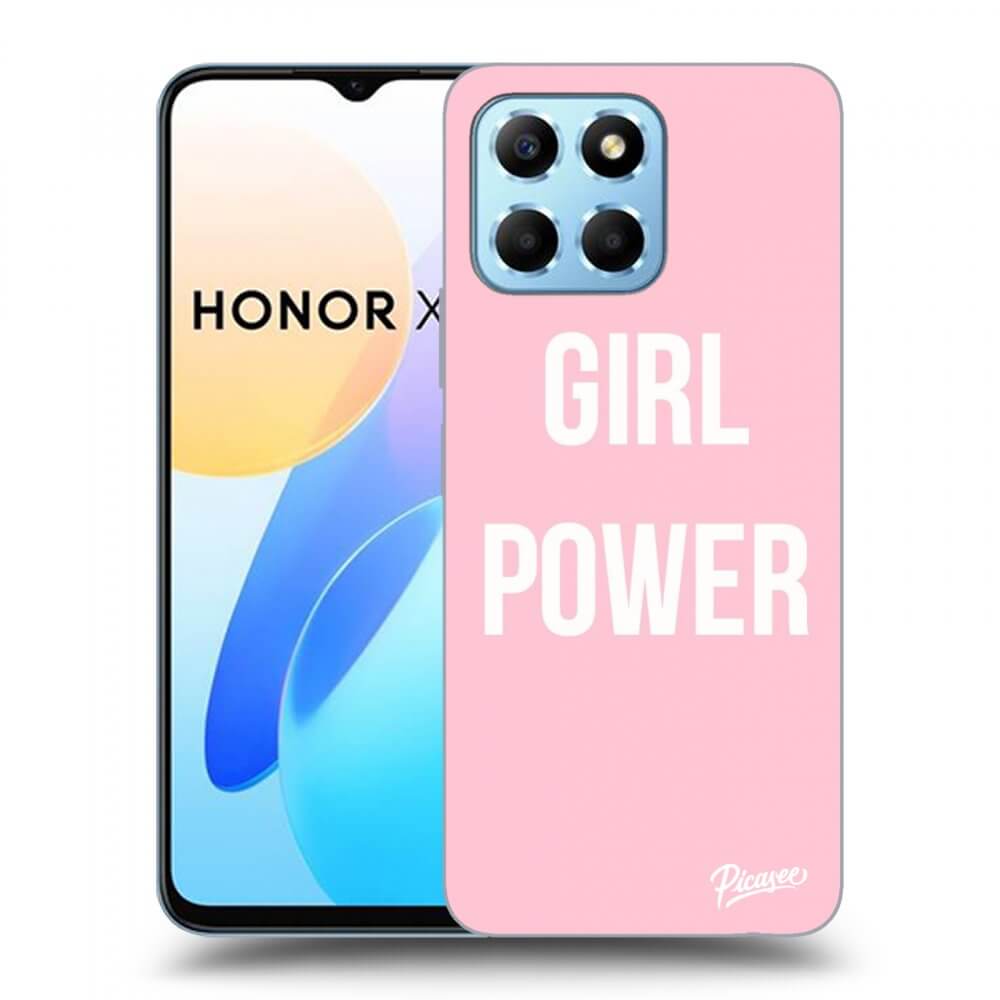 Picasee silikonski črni ovitek za Honor X6 - Girl power