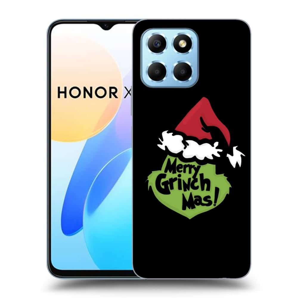Picasee silikonski črni ovitek za Honor X6 - Grinch 2