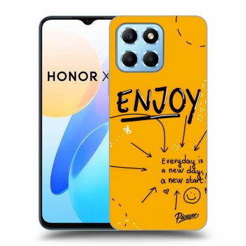 Picasee silikonski črni ovitek za Honor X6 - Enjoy