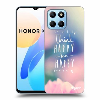 Picasee silikonski črni ovitek za Honor X6 - Think happy be happy