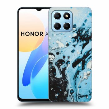 Picasee silikonski črni ovitek za Honor X6 - Organic blue