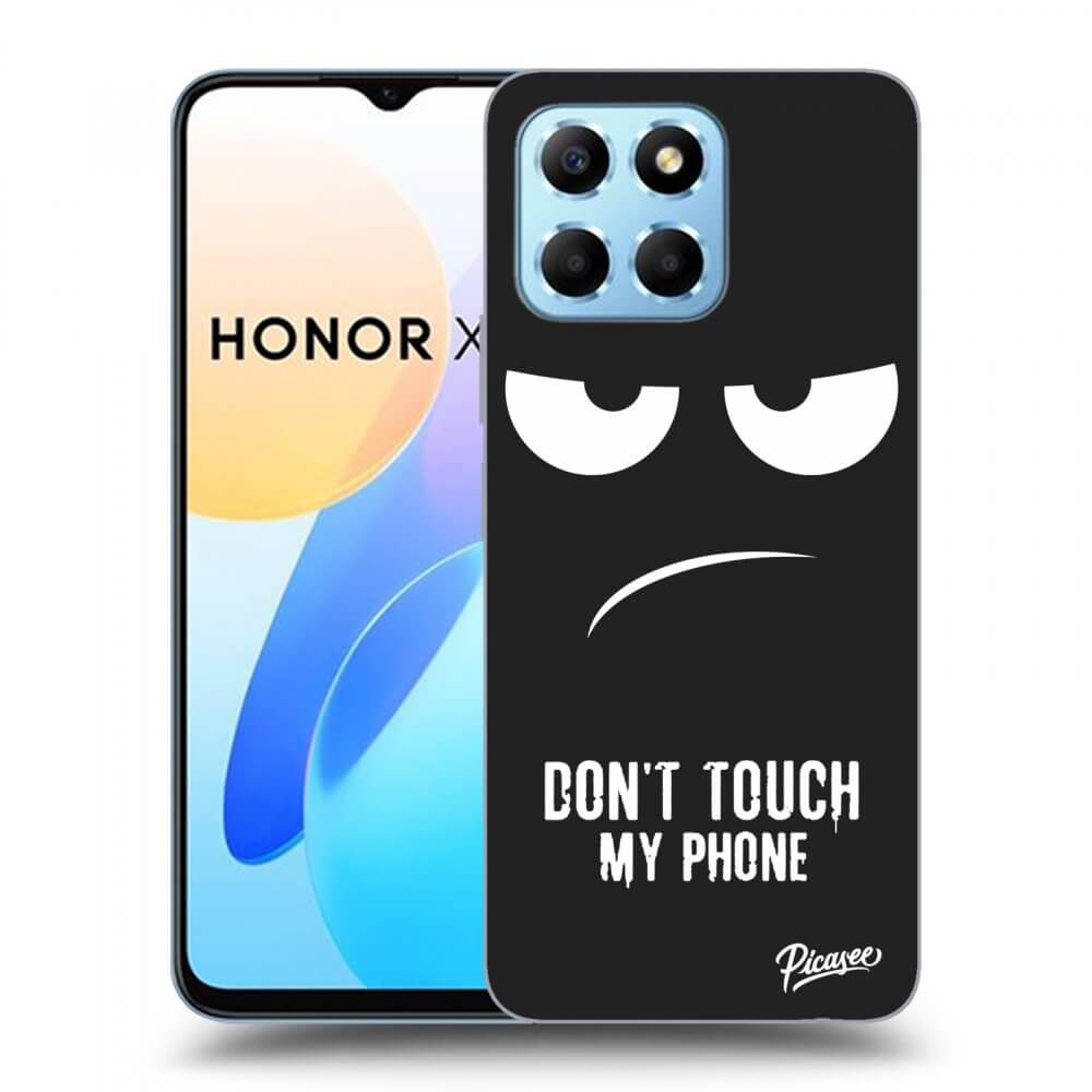 Picasee silikonski črni ovitek za Honor X6 - Don't Touch My Phone