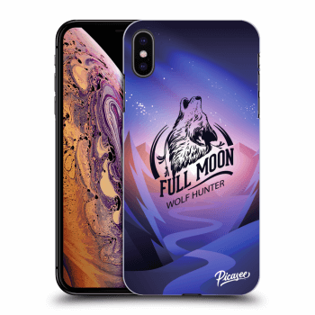 Picasee silikonski prozorni ovitek za Apple iPhone XS Max - Wolf