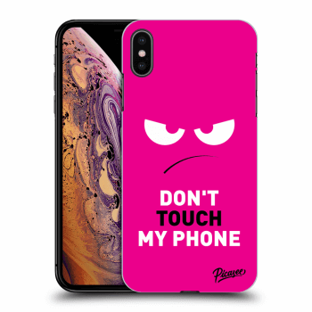 Ovitek za Apple iPhone XS Max - Angry Eyes - Pink
