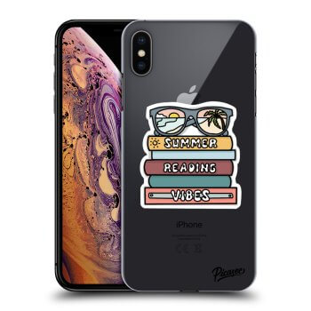 Picasee silikonski prozorni ovitek za Apple iPhone XS Max - Summer reading vibes