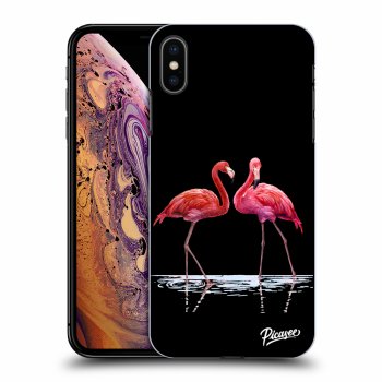 Picasee ULTIMATE CASE za Apple iPhone XS Max - Flamingos couple