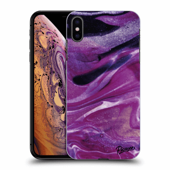 Ovitek za Apple iPhone XS Max - Purple glitter