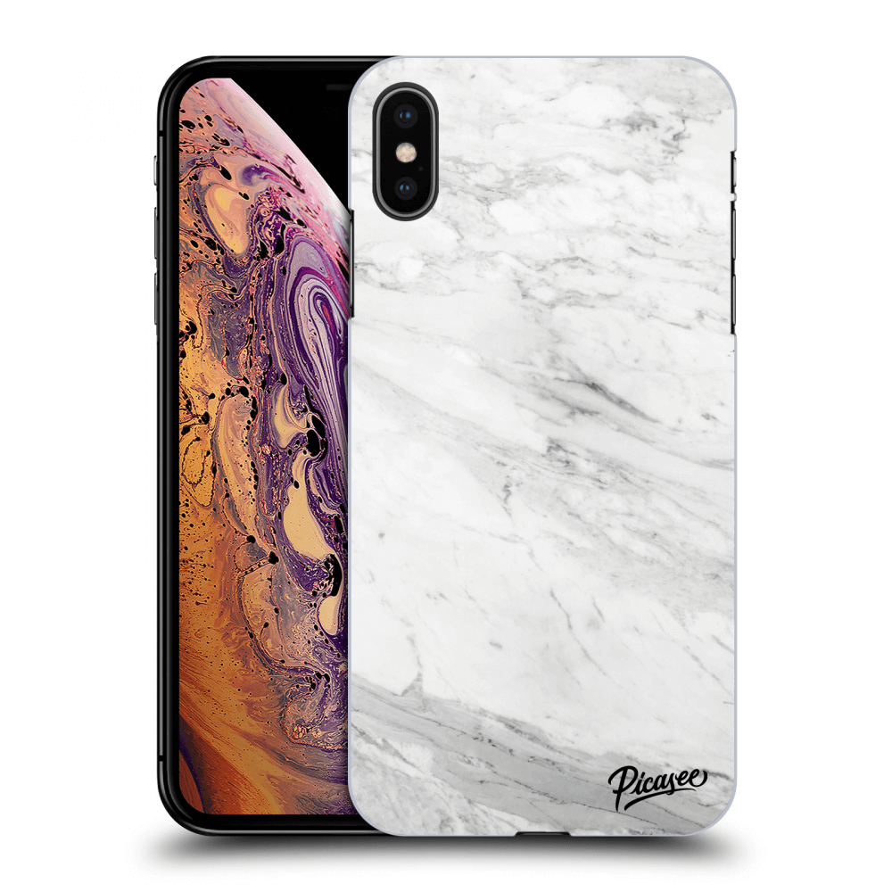 Picasee ULTIMATE CASE za Apple iPhone XS Max - White marble