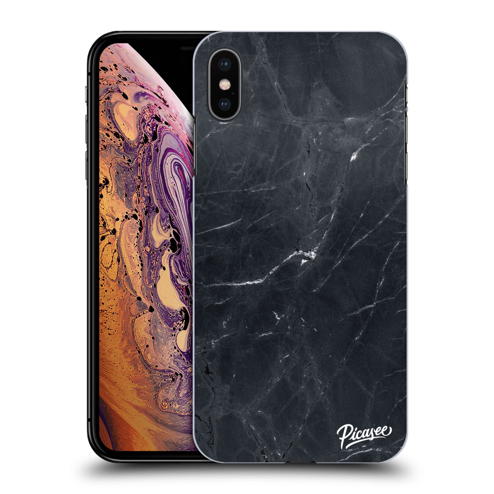 Picasee ULTIMATE CASE za Apple iPhone XS Max - Black marble