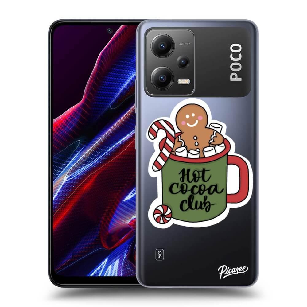 Picasee silikonski prozorni ovitek za Xiaomi Poco X5 - Hot Cocoa Club