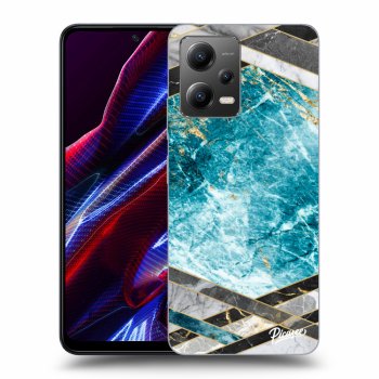 Ovitek za Xiaomi Poco X5 - Blue geometry