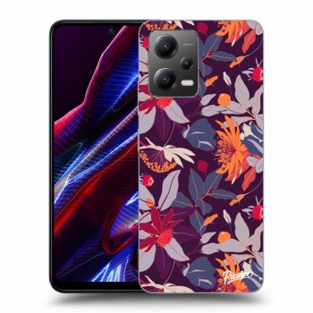 Ovitek za Xiaomi Poco X5 - Purple Leaf