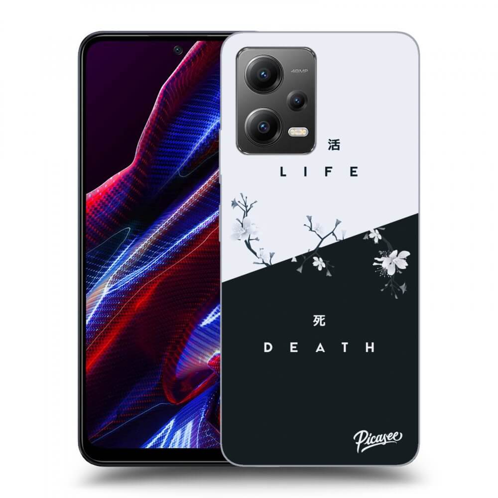 Picasee silikonski črni ovitek za Xiaomi Poco X5 - Life - Death